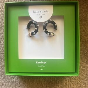 Kate Spade and target collaboration Black and Silver Kids Earrings